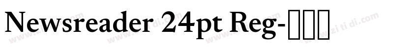 Newsreader 24pt Reg字体转换 Newsreader 24pt Reg字体转换